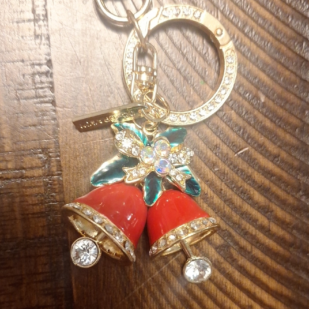 Crystal Bell Cute Rhinestone Bag Charm - Picture 4 of 7